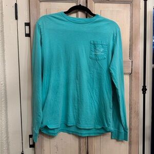 Vineyard Vines Men's Turquoise Long Sleeve Shirt